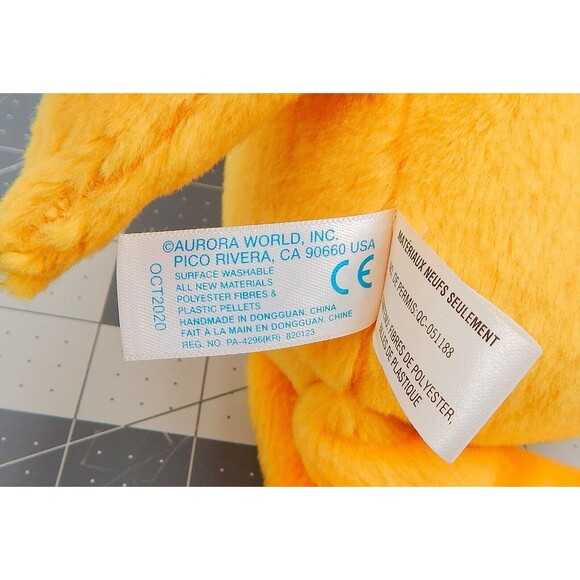 Aurora Dr Seuss The Lorax Plush 11 Inch Stuffed Toy 2020 Embroidered Eyes - Picture 9 of 10